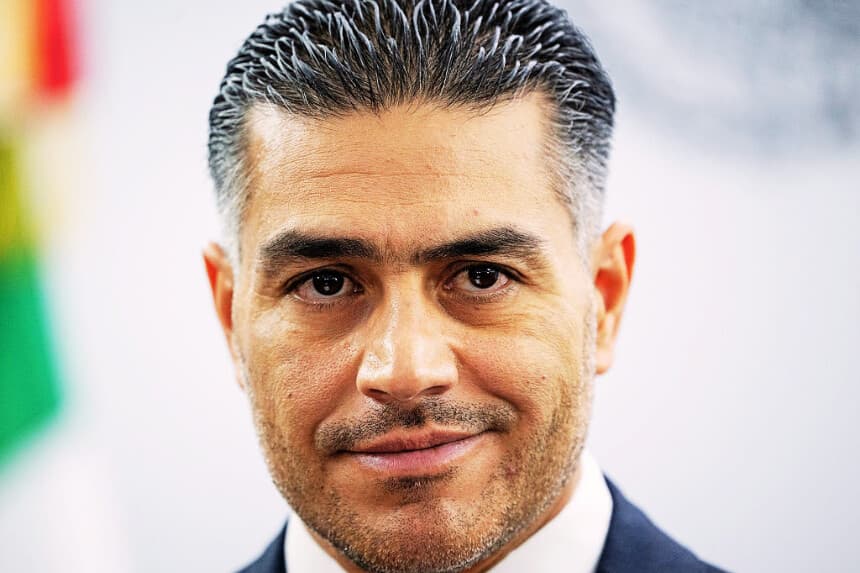 El secretario de Seguridad y Protección Ciudadana de México, Omar Hamid García Harfuch, en la Ciudad de México, el 28 de abril de 2026. (Carl de Souza / AFP vía Getty Images)