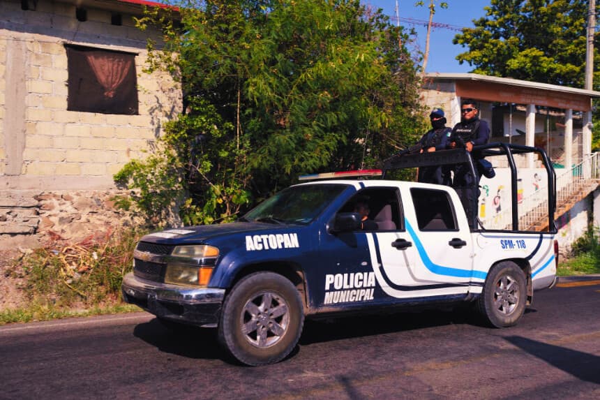 Agentes de policía, Veracruz, México, el 3 de agosto de 2019. (VICTORIA RAZO/AFP vía Getty Images)