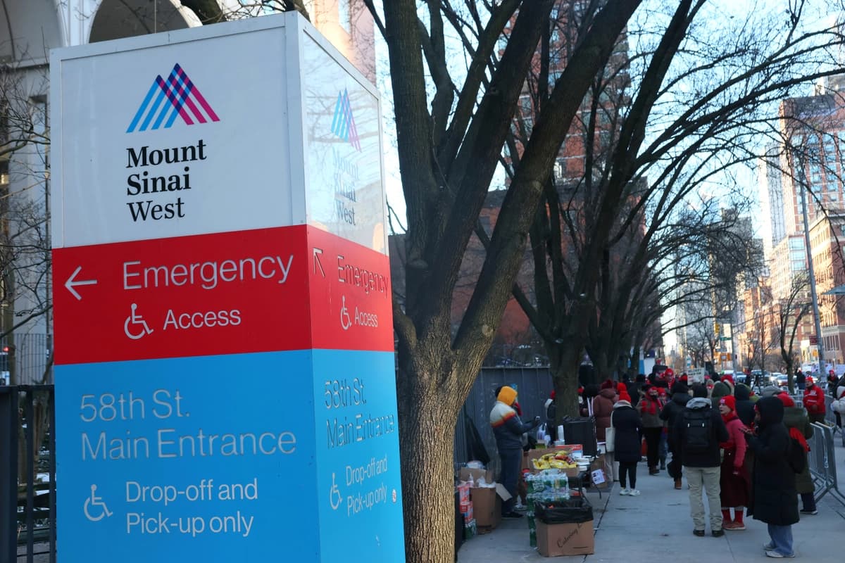 Mount Sinai West en la ciudad de Nueva York, el 20 de enero de 2026. (Michael M. Santiago/Getty Images)