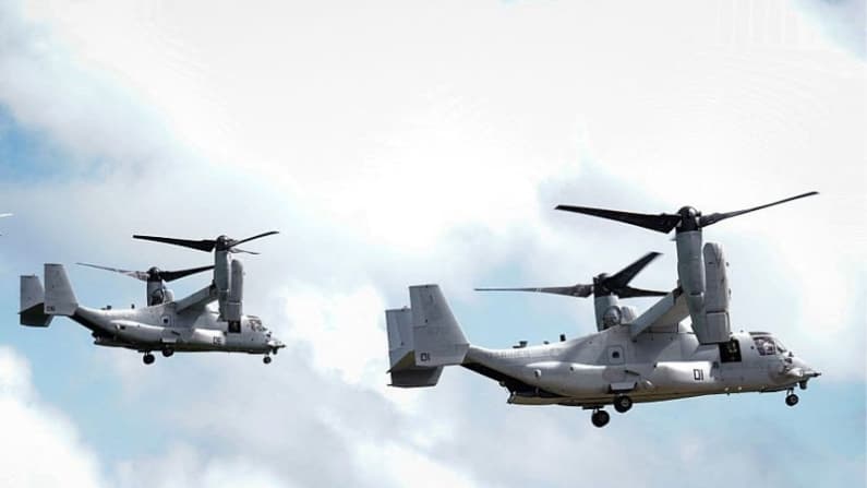 Dos Aeronaves Osprey de EE. UU. se sumaron a operativo en Ecuador contra el crimen organizado