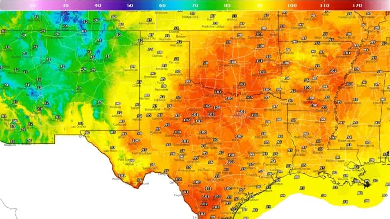 La "cúpula de calor más intensa" en la Tierra cubre Texas y el sur de EE. UU.