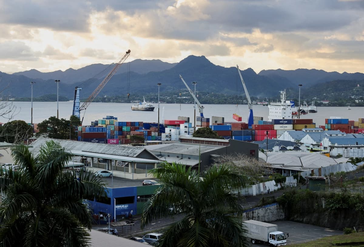 El puerto de Suva, Fiyi, el 5 de septiembre de 2024. (Kirsty Needham/Reuters).