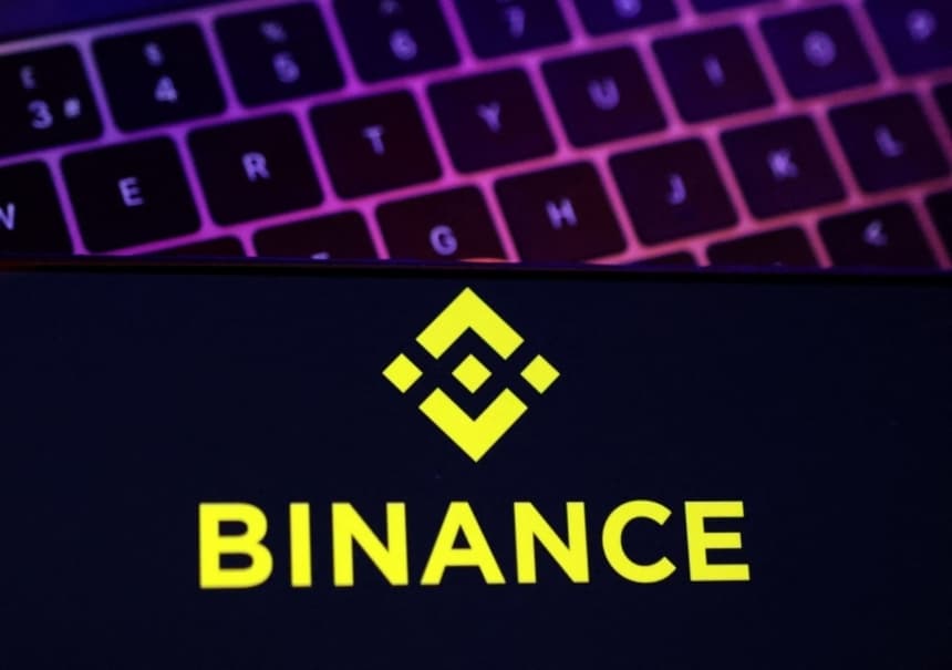 El logotipo de la plataforma de intercambio Binance, con sede en los Emiratos Árabes Unidos, el 8 de noviembre de 2022. (Dado Ruvic/Reuters)