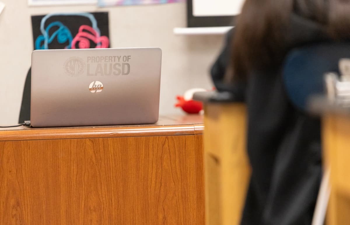 Una escuela del Distrito Escolar Unificado de Los Ángeles, en Los Ángeles, el 8 de enero de 2024. (John Fredricks/The Epoch Times)
