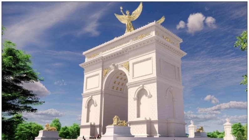 Trump planea un papel militar para el propuesto arco de Washington de 76 metros