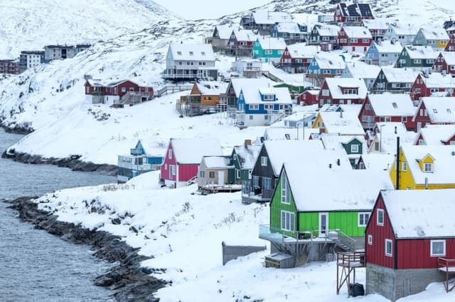 Vista de Nuuk, Groenlandia, el 13 de enero de 2026. (Marko Djurica/Reuters)