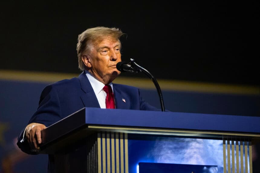 El presidente Donald Trump en Dallas, el 10 de septiembre de 2026. (John Fredricks/The Epoch Times).