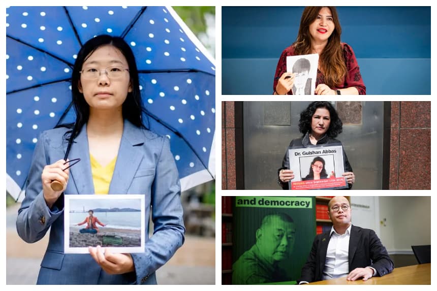 A medida que se acerca la cumbre entre Trump y Xi en Washington, los defensores de los presos políticos ven una oportunidad para traerlos de regreso a casa. (Madalina Kilroy/The Epoch Times, Timothy A. Clary/AFP vía Getty Images, Henry Nicholls/AFP vía Getty Images)