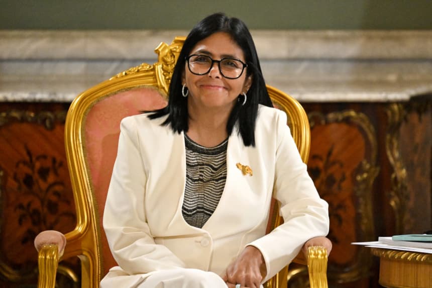 Imagen ilustrativa: Presidenta interina de Venezuela Delcy Rodriguez. (Juan BARRETO / AFP via Getty Images)