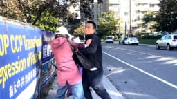 "Te mataré": Atacan a practicante de Falun Gong a las afueras del consulado chino en Toronto