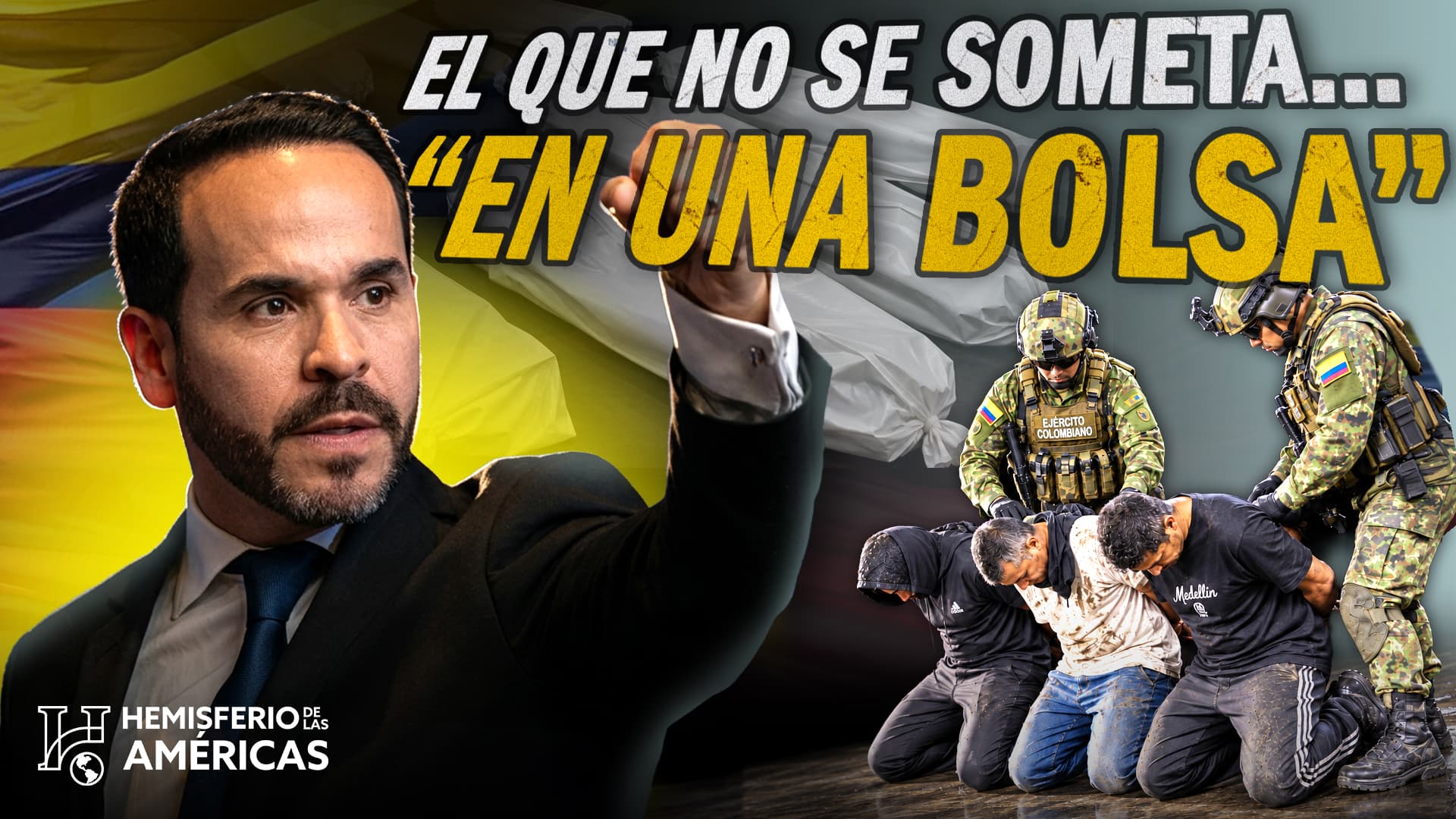 “El que no se someta va a terminar en una bolsa”: advertencia de De La Espriella tras el paro armado