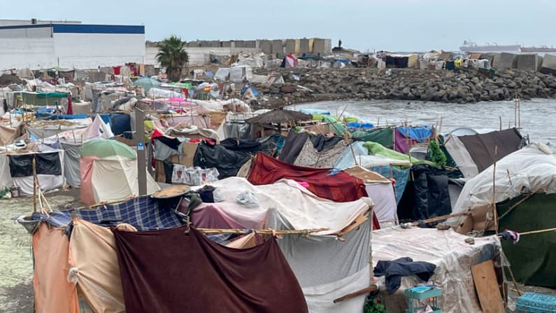 Túneles bajo Ceuta albergaban asentamiento de migrantes