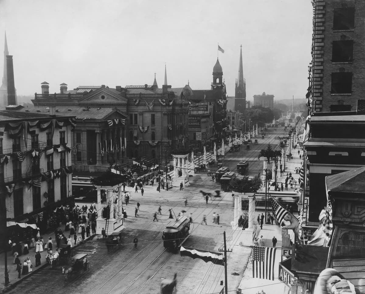 Dayton, Ohio, junio de 1909. (Paul Thompson/FPG/Hulton Archive/Getty Images)