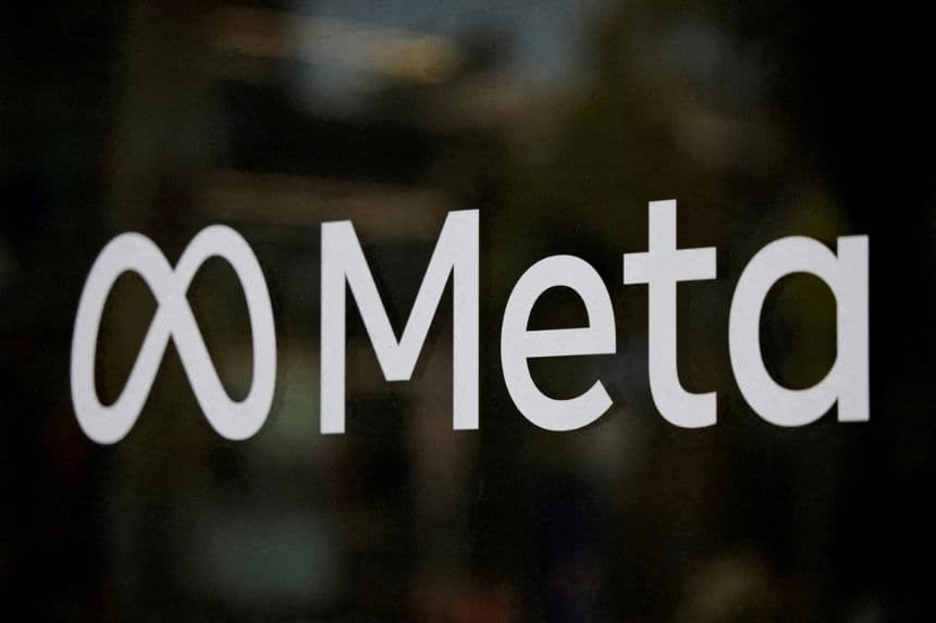Logotipo de Meta en el Meta Lab de Los Ángeles, 20 de mayo de 2026. (Reuters/Daniel Cole/Foto de archivo)