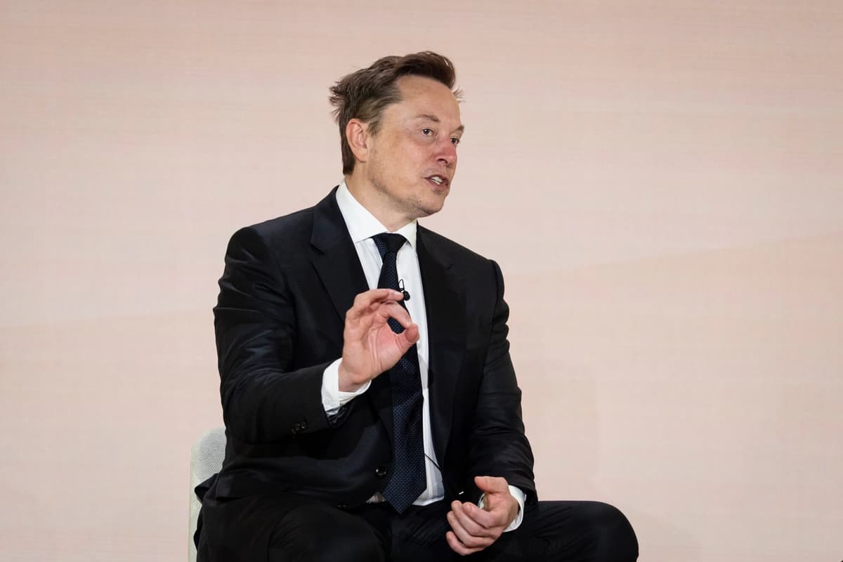 Elon Musk, CEO de SpaceX, habla durante el evento de lanzamiento de America.gov en Washington el 29 de septiembre de 2026. (Madalina Kilroy/The Epoch Times)