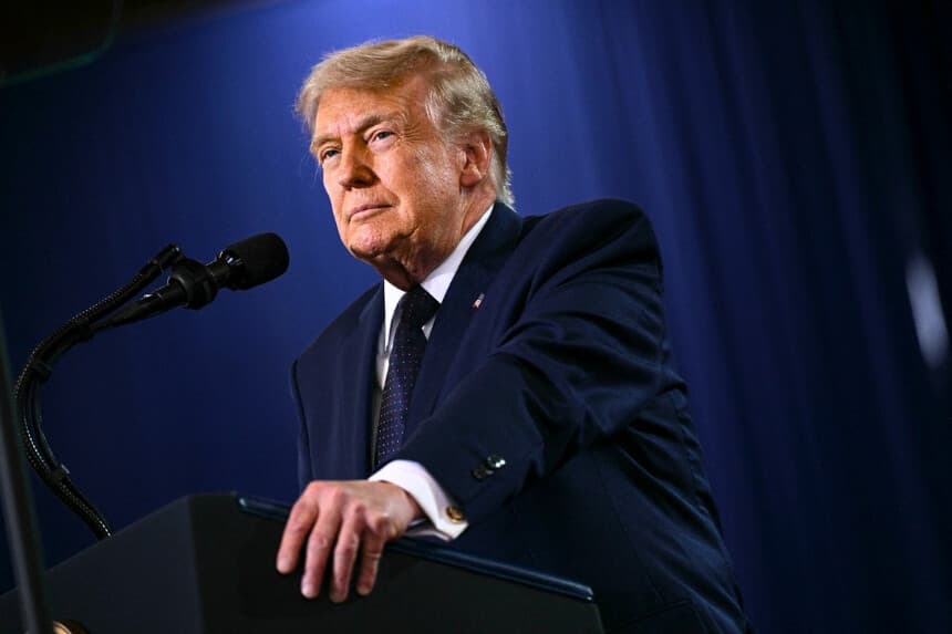 El presidente Donald Trump en Nueva York, el 22 de mayo de 2026. (Brendan Smialowski/AFP vía Getty Images).