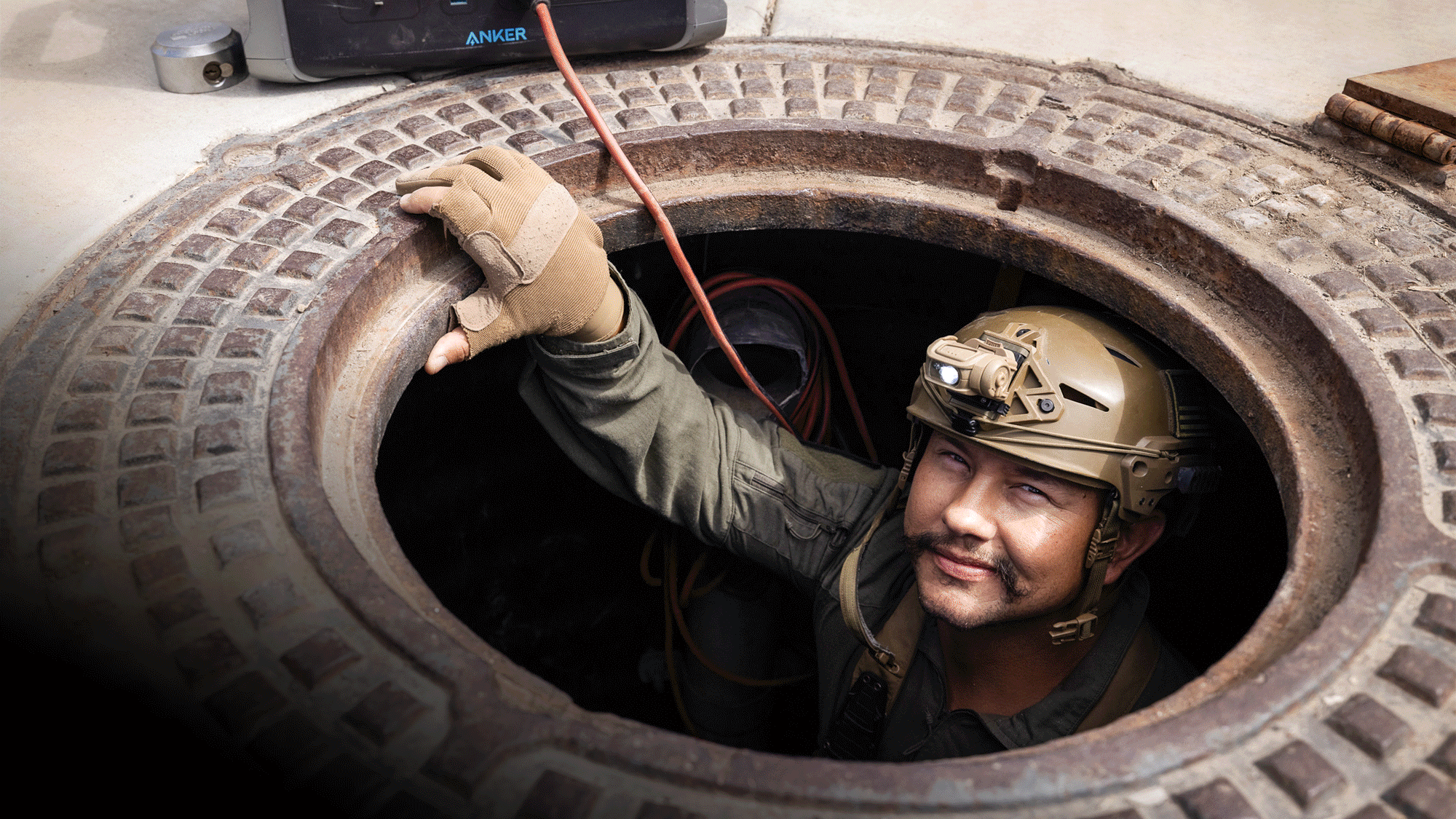 Una mirada al interior de un sofisticado túnel de narcotráfico en el enclave de Otay Mesa, en San Diego, el 17 de septiembre de 2026. (John Fredricks/The Epoch Times)