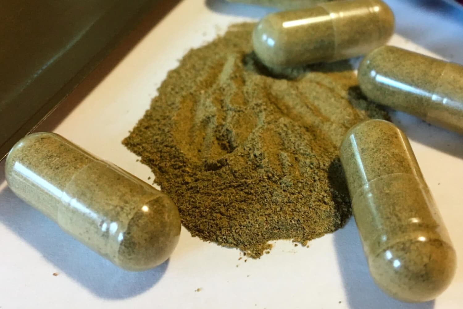 Cápsulas de kratom fotografiadas en Albany, Nueva York, el 27 de septiembre de 2017. (Mary Esch/AP).