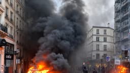 Caos en Francia: extrema izquierda asalta alcaldías y quema calles