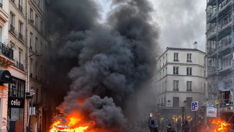 Francia impone toque de queda en algunas partes de París