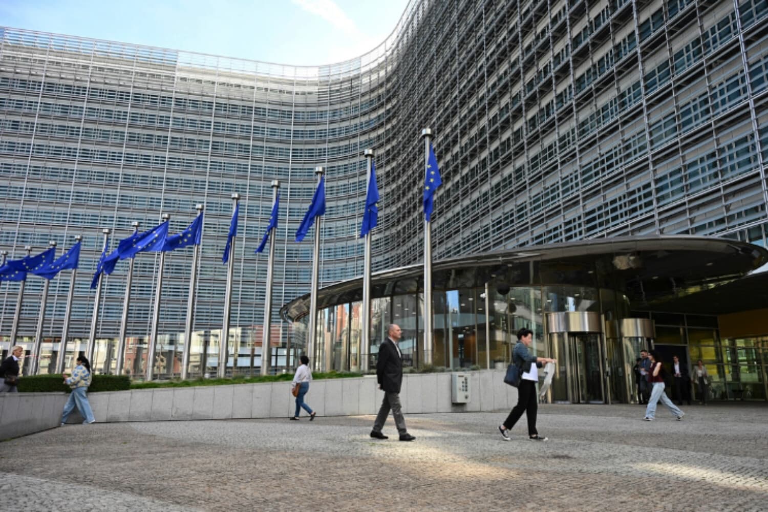 La sede de la Comisión Europea, en Bruselas, el 2 de octubre de 2026. (Nicolas Tucat / AFP vía Getty Images).