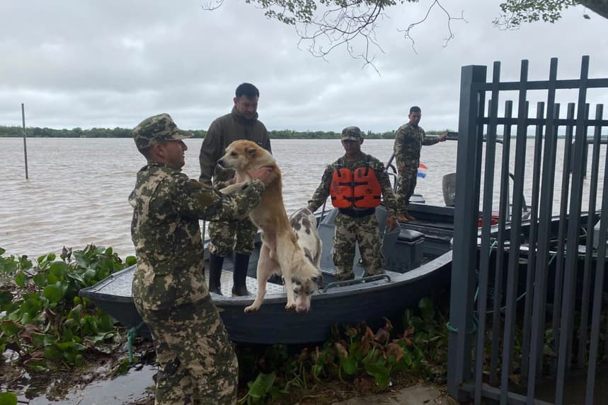 Unas 3000 familias sufren las consecuencias de las inundaciones provocadas por las lluvias en Paraguay