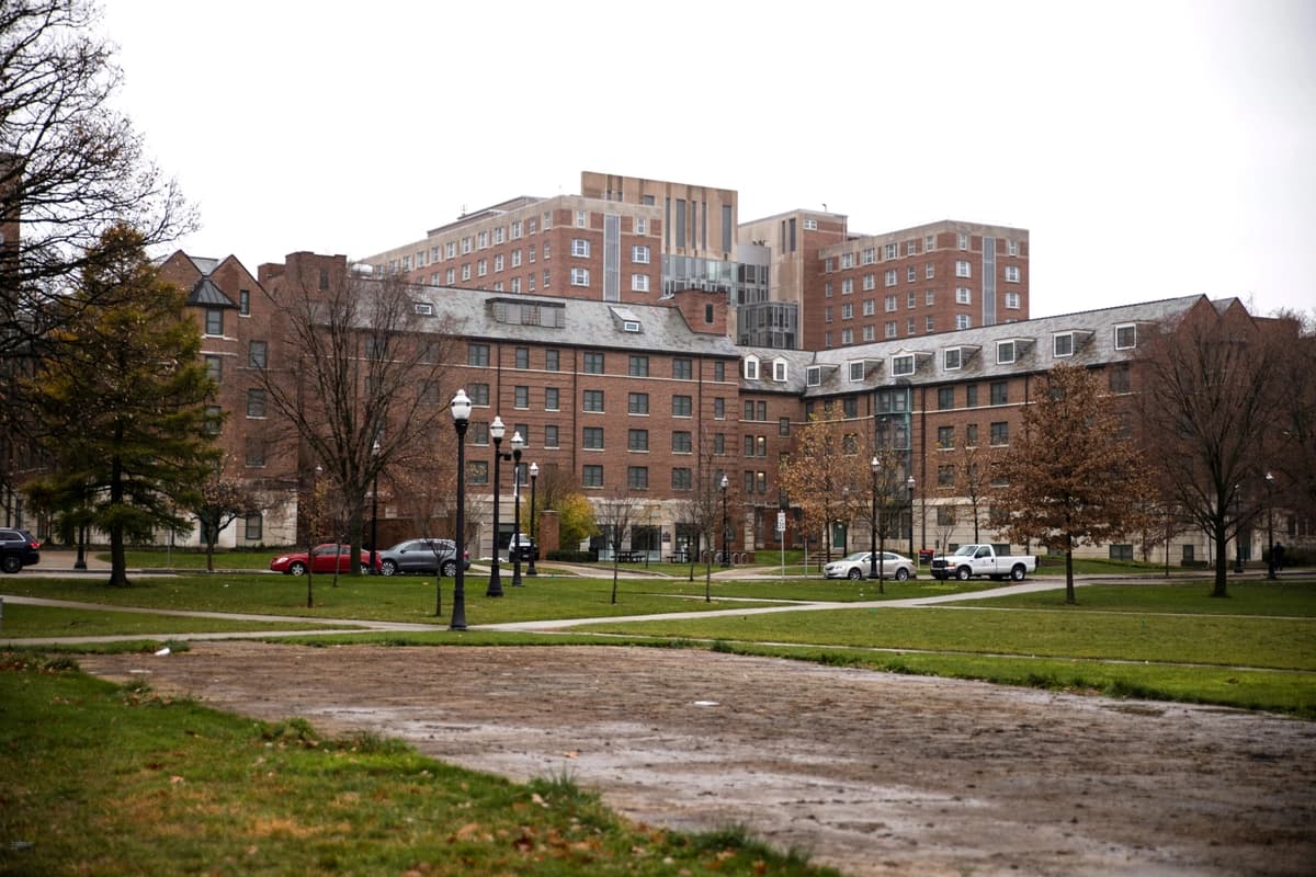 El campus de la Universidad Estatal de Ohio en Columbus, Ohio, el 25 de noviembre de 2020. (Megan Jelinger/Reuters).