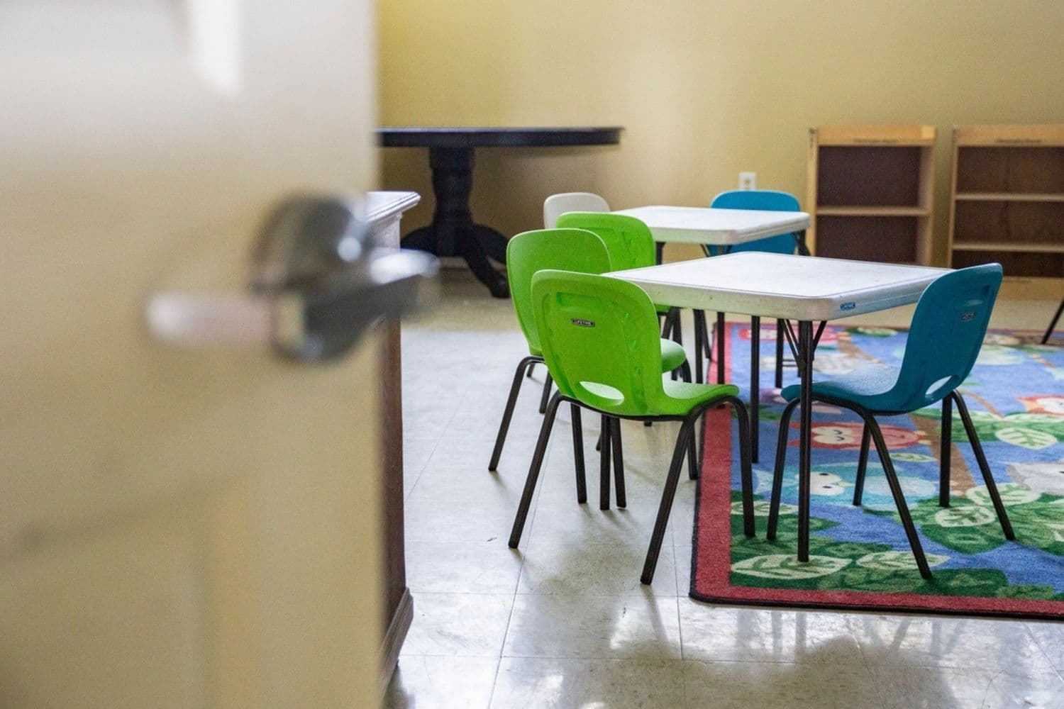 Una sala de clases en una foto de archivo. (John Fredricks/The Epoch Times)
