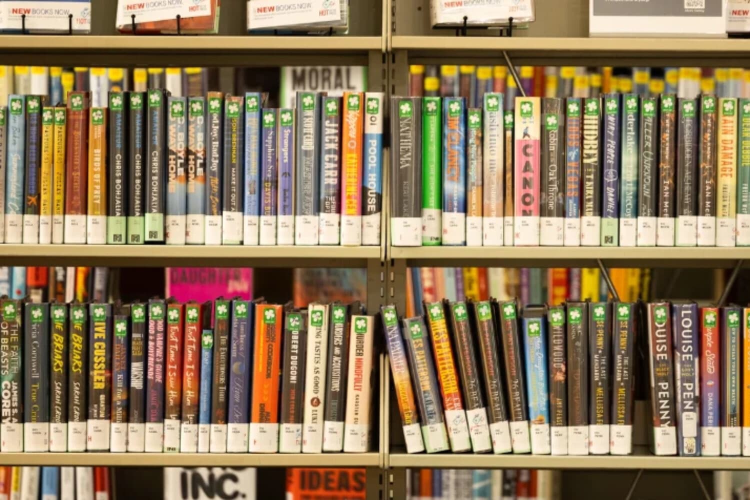 Libros en la biblioteca Heritage Park en Irvine, California, el 31 de agosto de 2026. (John Fredericks/The Epoch Times).