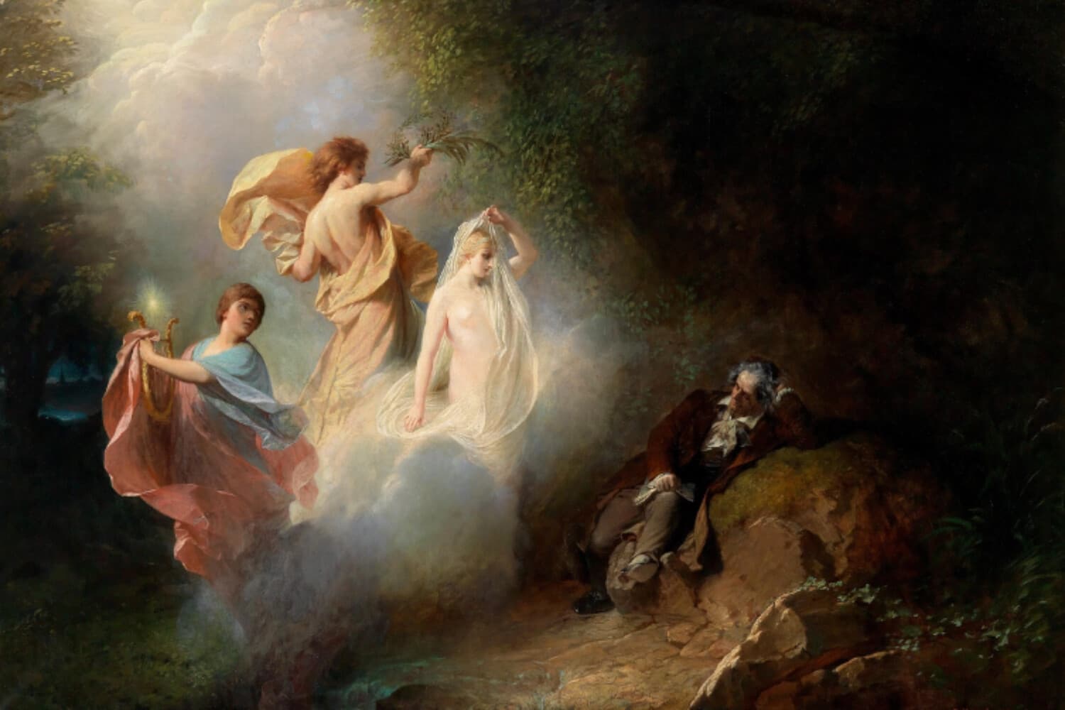 Imagen Ilustrativa: "La visión de Beethoven", pintura creada en 1882, de Rudolf Hausleithner. (Dominio público).