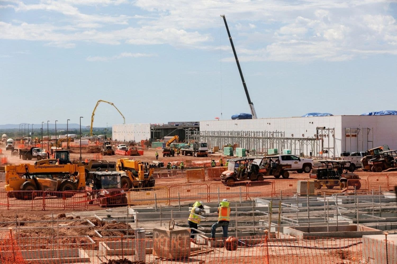 Un centro de datos de OpenAI en construcción en Abilene, Texas, el 23 de septiembre de 2025. (Shelby Tauber/Reuters)