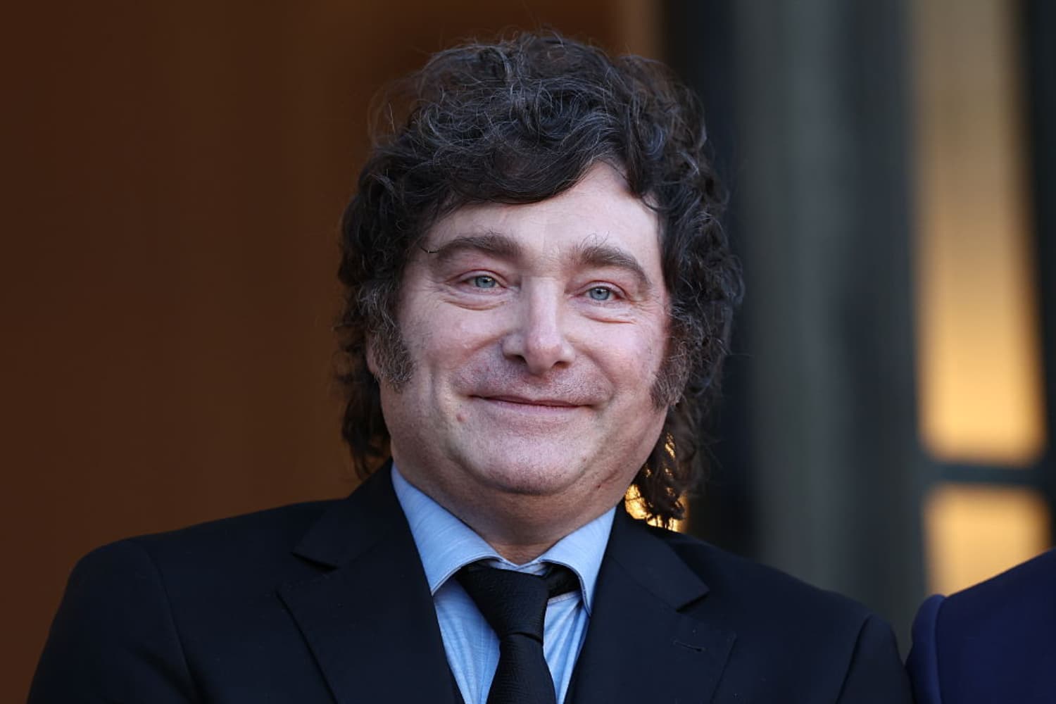 l presidente argentino, Javier Milei, posa antes de una reunión con el presidente francés, Emmanuel Macron, en el Palacio del Elíseo el 1 de octubre de 2026 en París, Francia. (Tom Nicholson/Getty Images)